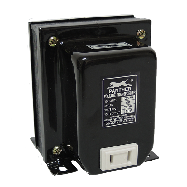 125W-110V: Panther Step Down Transformer 125W, Output 110V - Extension Cord,  Transformer, AVR Supplier: Panther Products Philippines